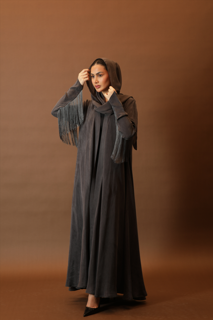 NO.96 grey washed silk x hem