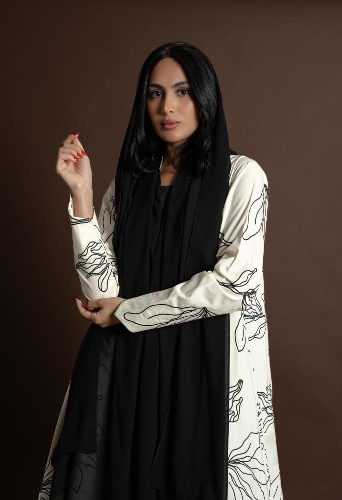 NO.101 Black x beige cotton