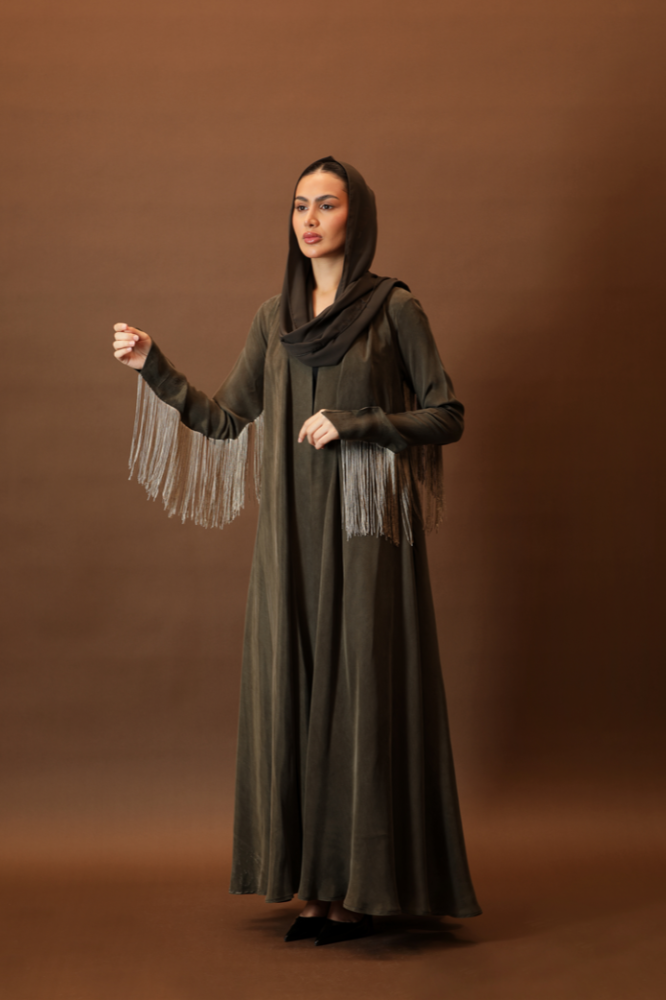NO.96 green washed silk x hem