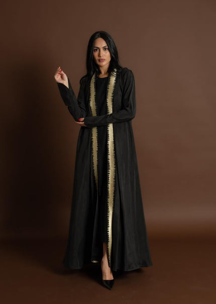 NO.102 black x butter yellow washed silk