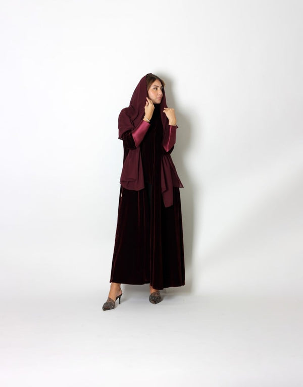 NO.79 BURGENDY VELVET X TAFTA