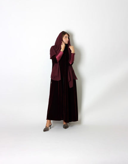 NO.79 BURGENDY VELVET X TAFTA