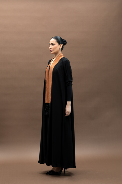 NO.94 Black crepe x orange