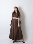 NO.83 BROWN SILK X STRETCH