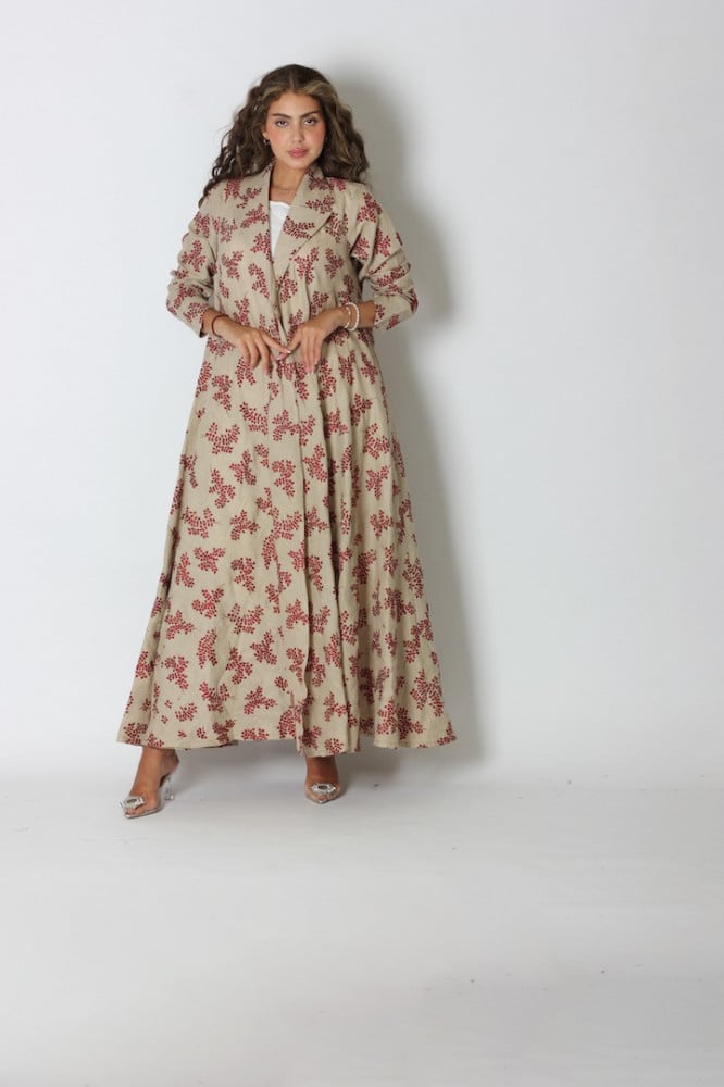 NO.74 LINEN RED X BEIGE