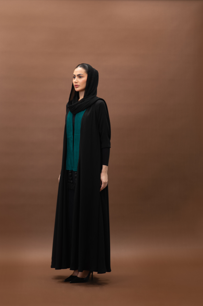 NO.94 Black crepe x blue