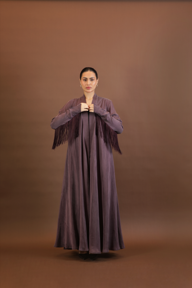 NO.96 purple washed silk x hem