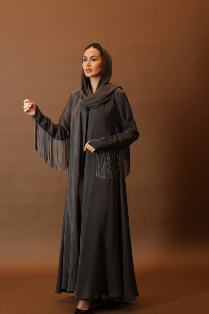 NO.96 grey washed silk x hem