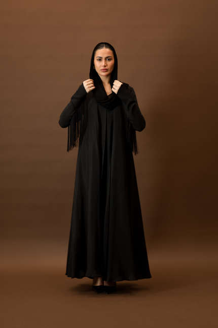 NO.96 Black washed silk x hem