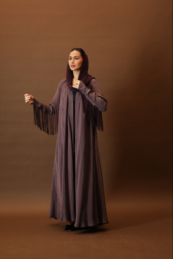 NO.96 purple washed silk x hem