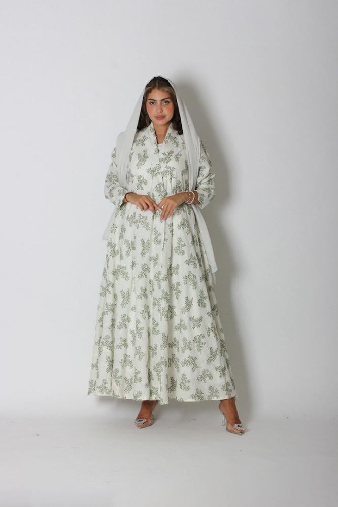 NO.74 LINEN GREEN X BEIGE