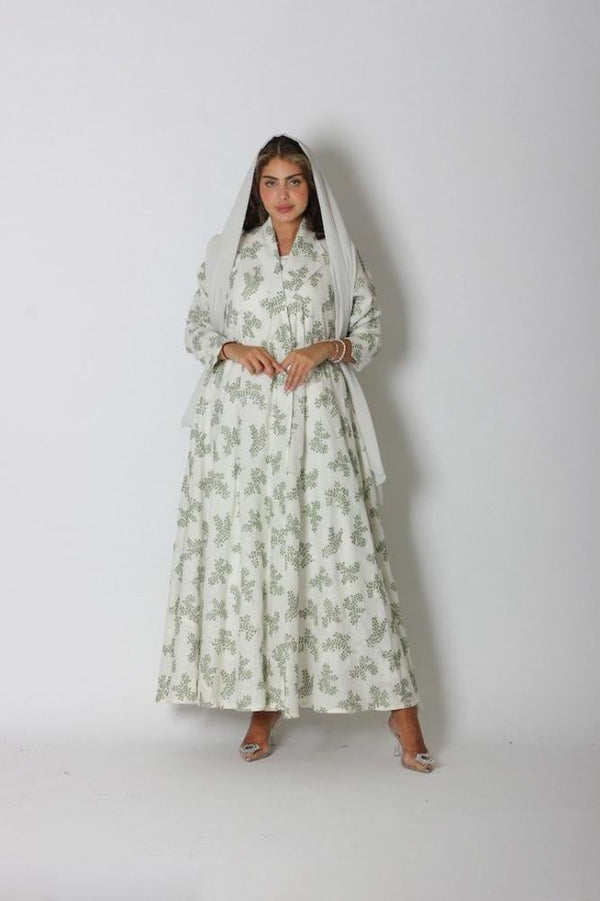 NO.74 LINEN GREEN X BEIGE