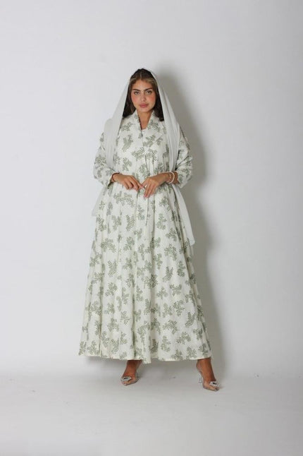 NO.74 LINEN GREEN X BEIGE