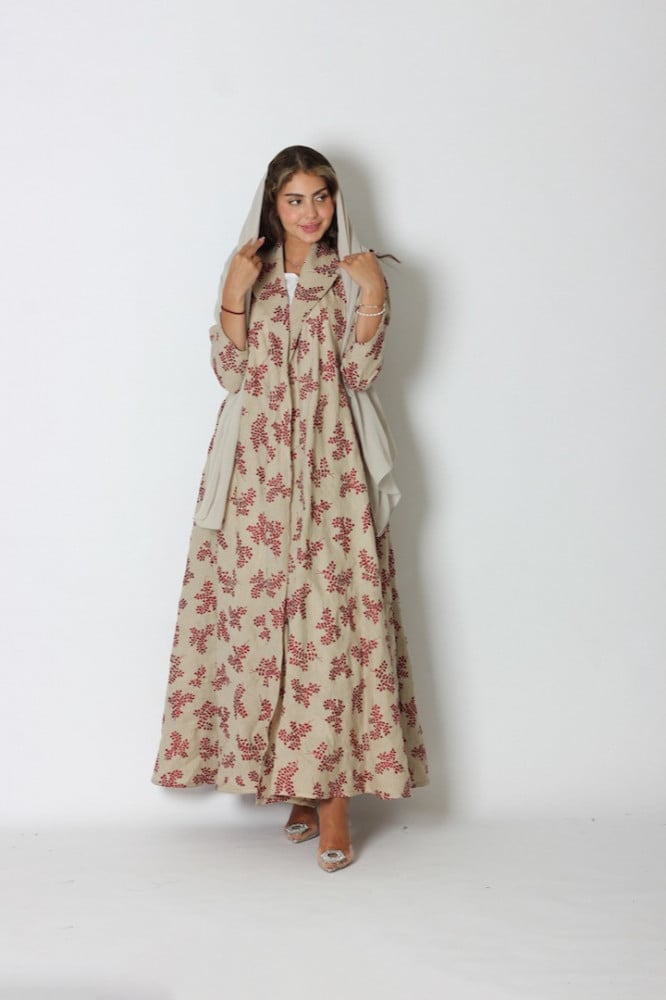 NO.74 LINEN RED X BEIGE