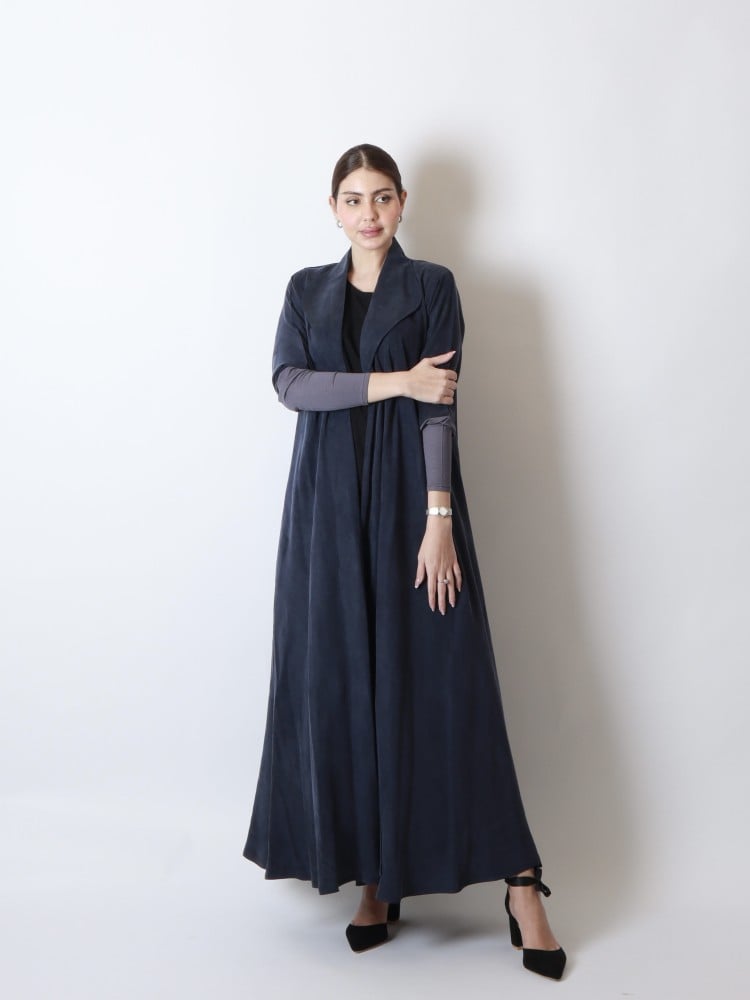 NO.83 NAVY SILK X STRETCH