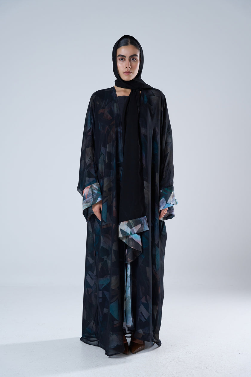 No.122 Blue x Black Print
