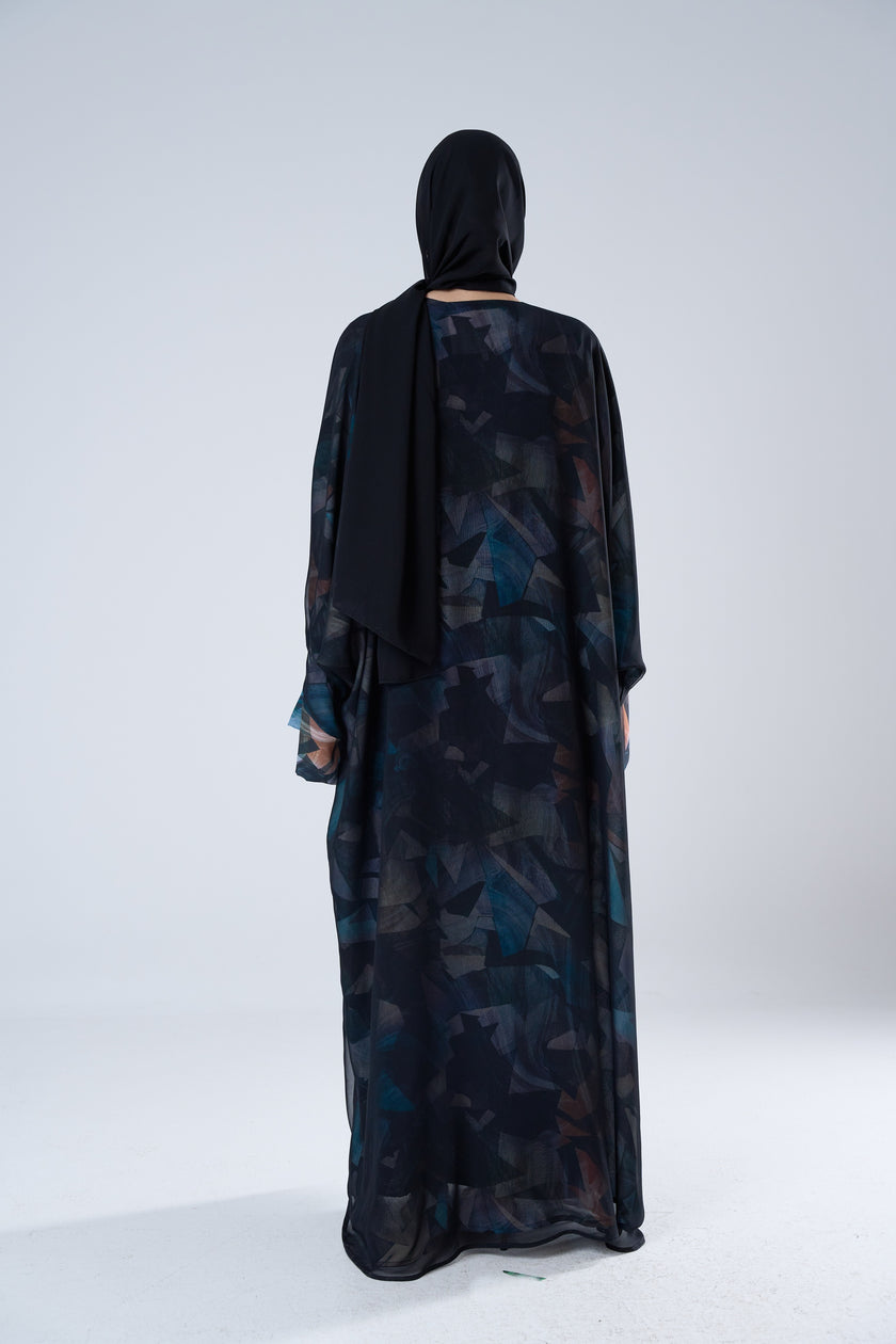 No.122 Blue x Black Print