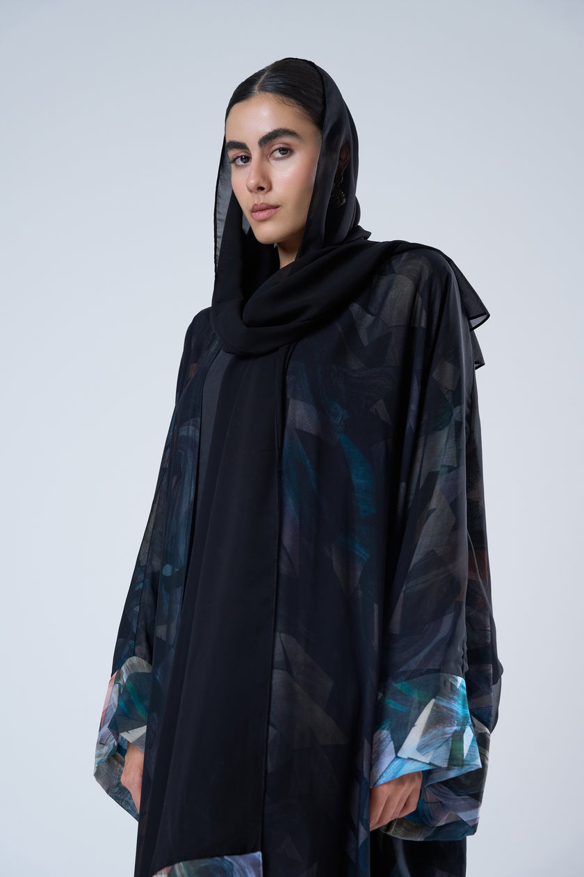 No.122 Blue x Black Print