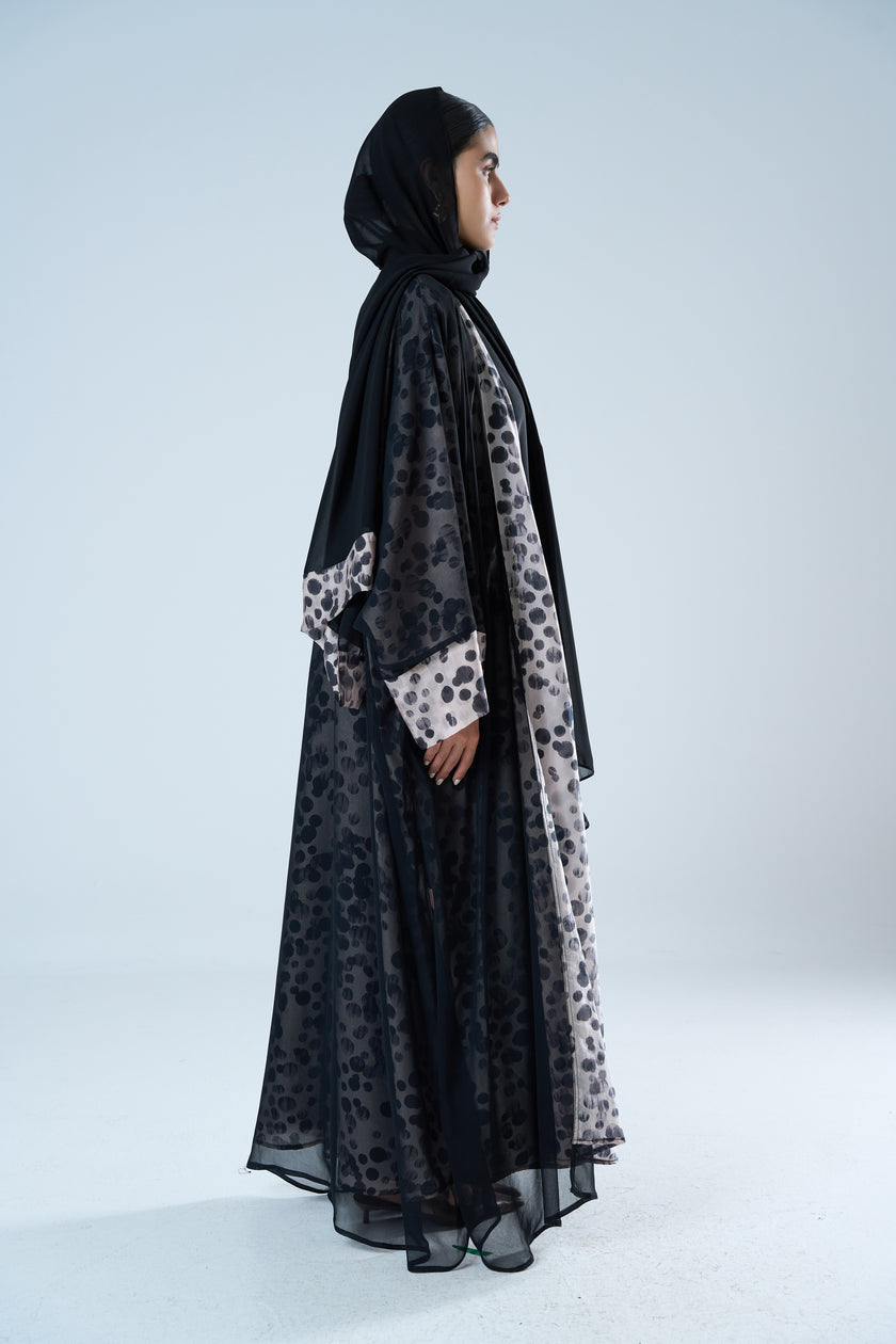 No.122 Beige x Black Print
