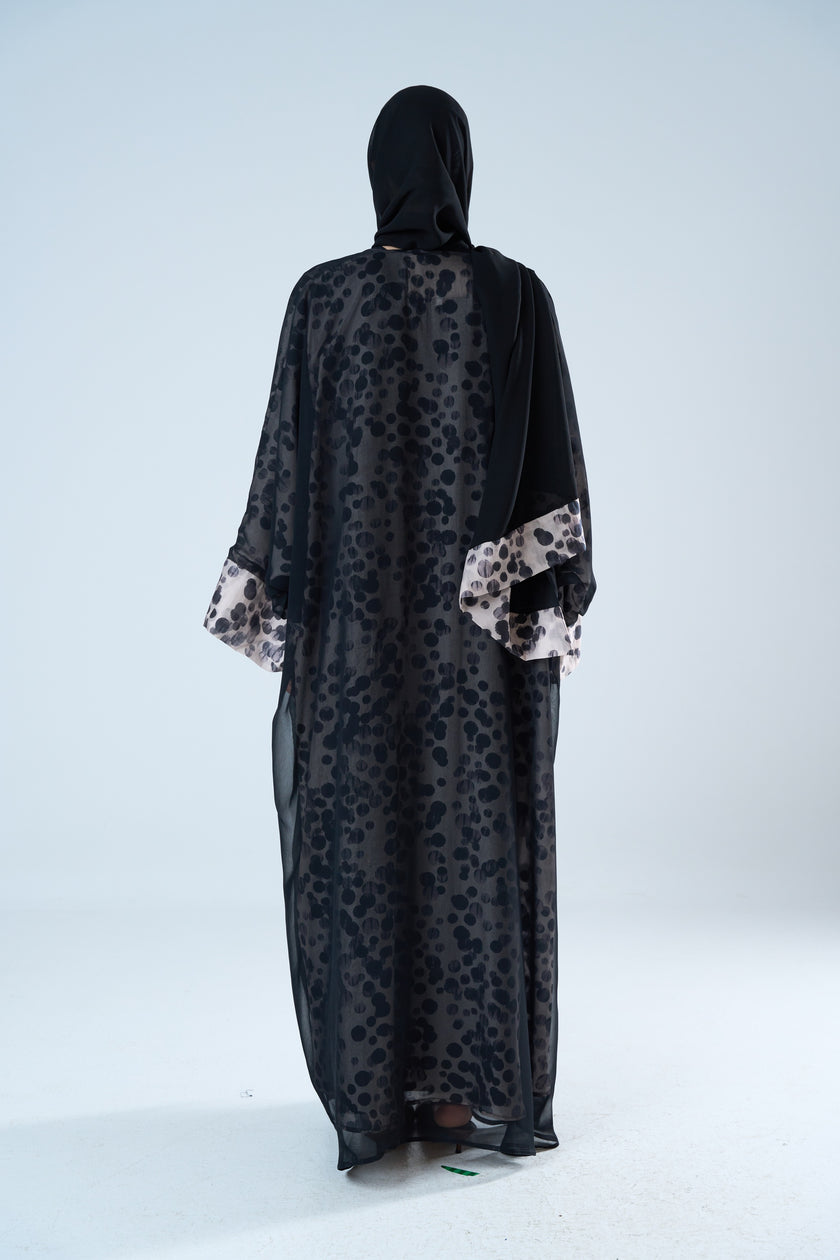 No.122 Beige x Black Print