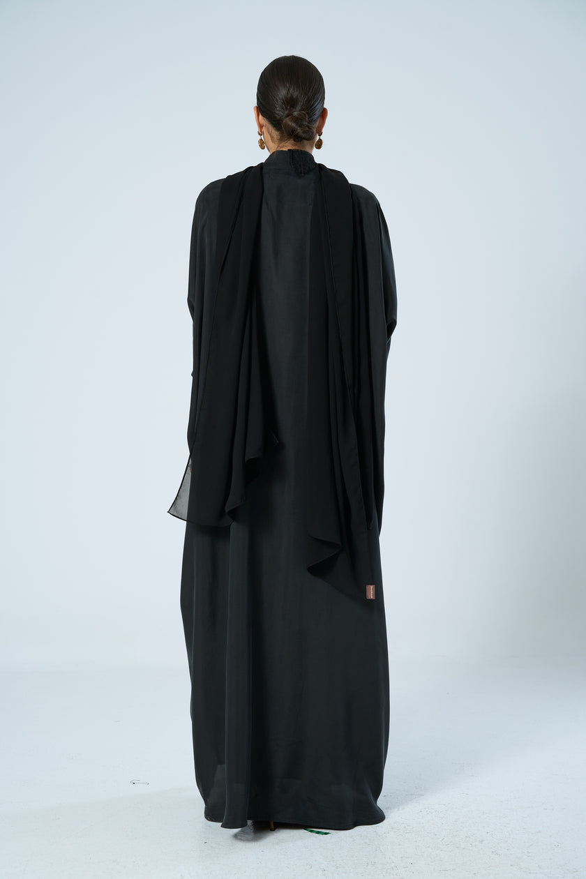 No.124 Washed Silk x Black Lace