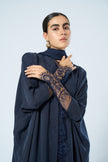 No.124 Washed Silk x Navy Lace