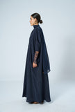 No.124 Washed Silk x Navy Lace