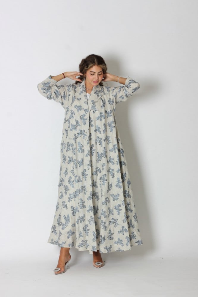 NO.74 LINEN BLUE X BEIGE