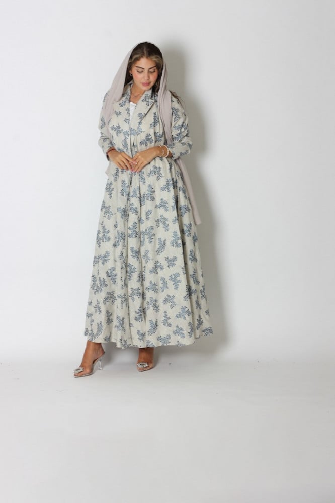 NO.74 LINEN BLUE X BEIGE