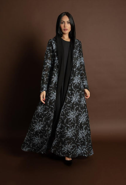 NO.100 Blue x black Linen