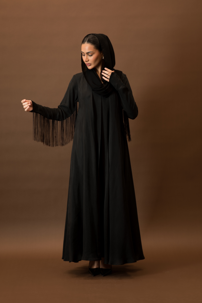 NO.96 Black washed silk x hem