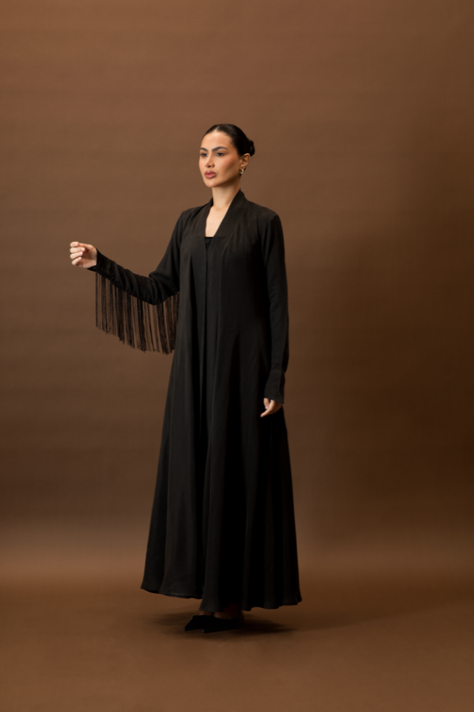 NO.96 Black washed silk x hem