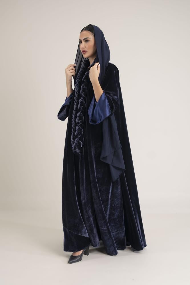 NO.92 Navy Velvet braid