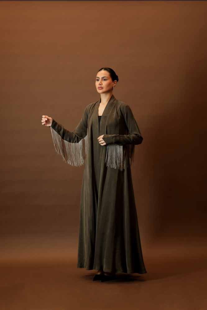 NO.96 green washed silk x hem