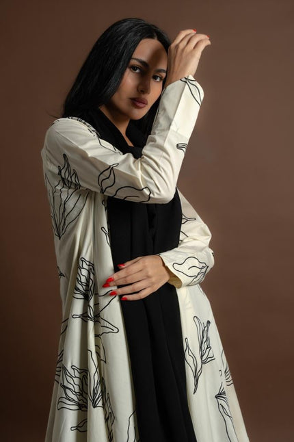 NO.101 Black x beige cotton