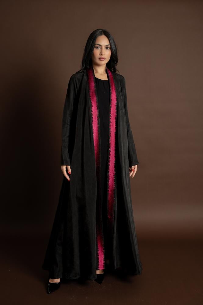 NO.102 Black x pink washed silk