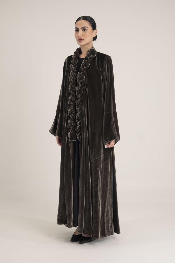 NO.92 Grey Velvet braid