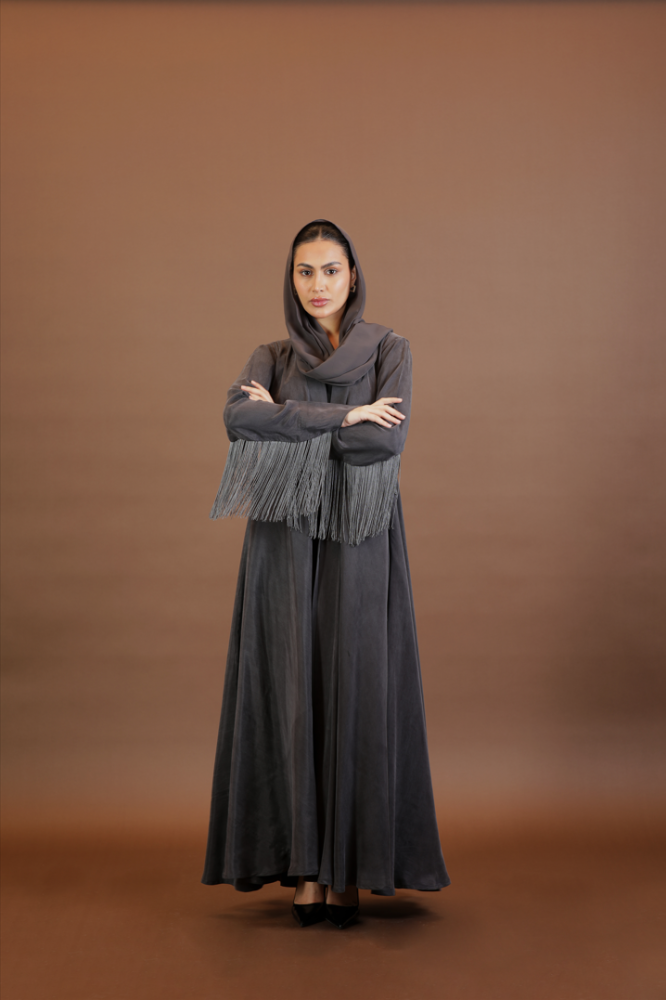 NO.96 grey washed silk x hem