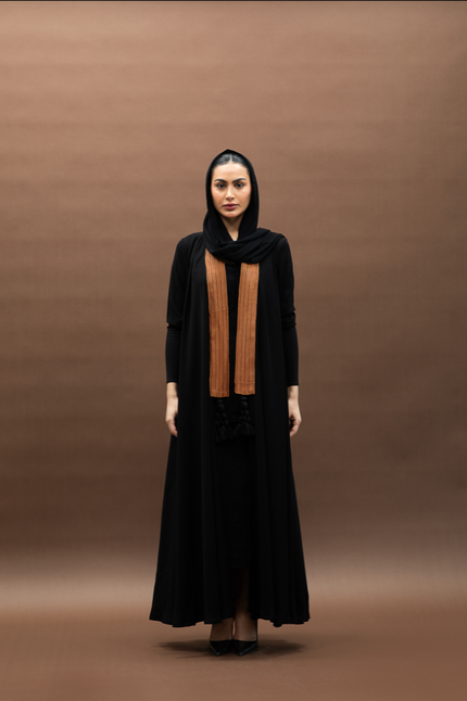 NO.94 Black crepe x orange