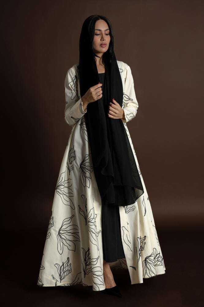 NO.101 Black x beige cotton