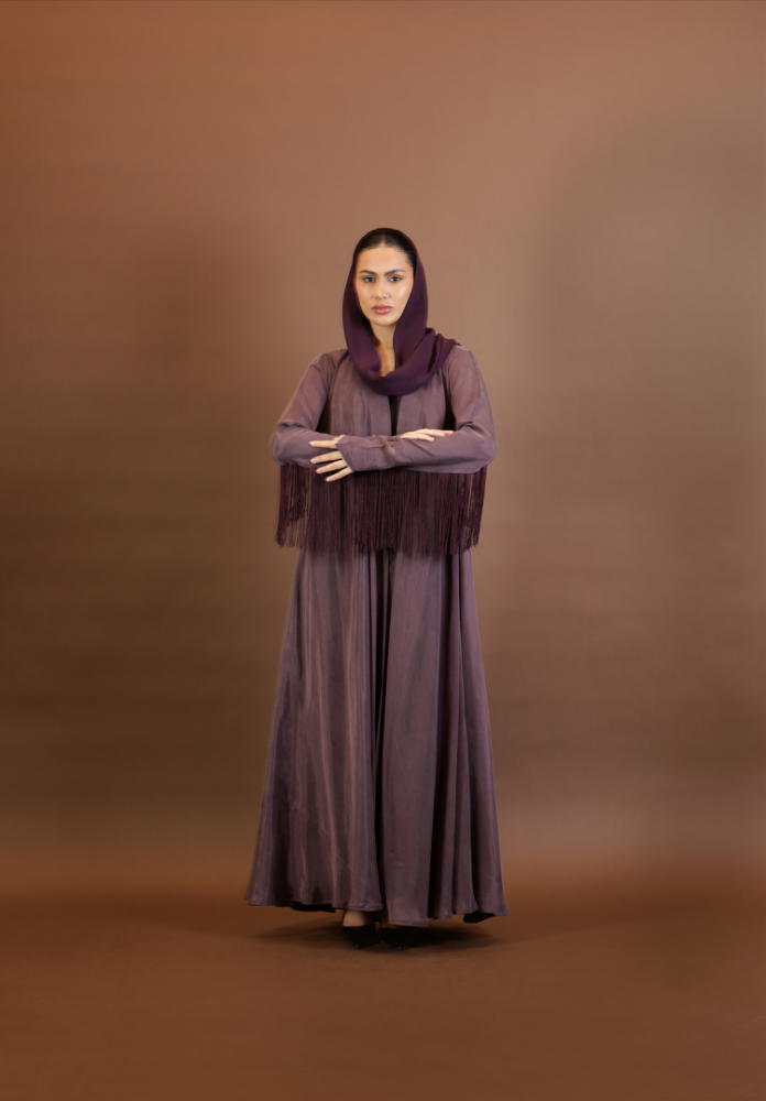 NO.96 purple washed silk x hem