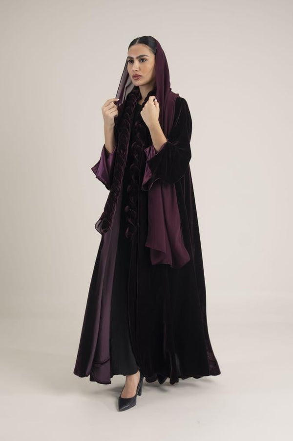 NO.92 Burgundy Velvet braid