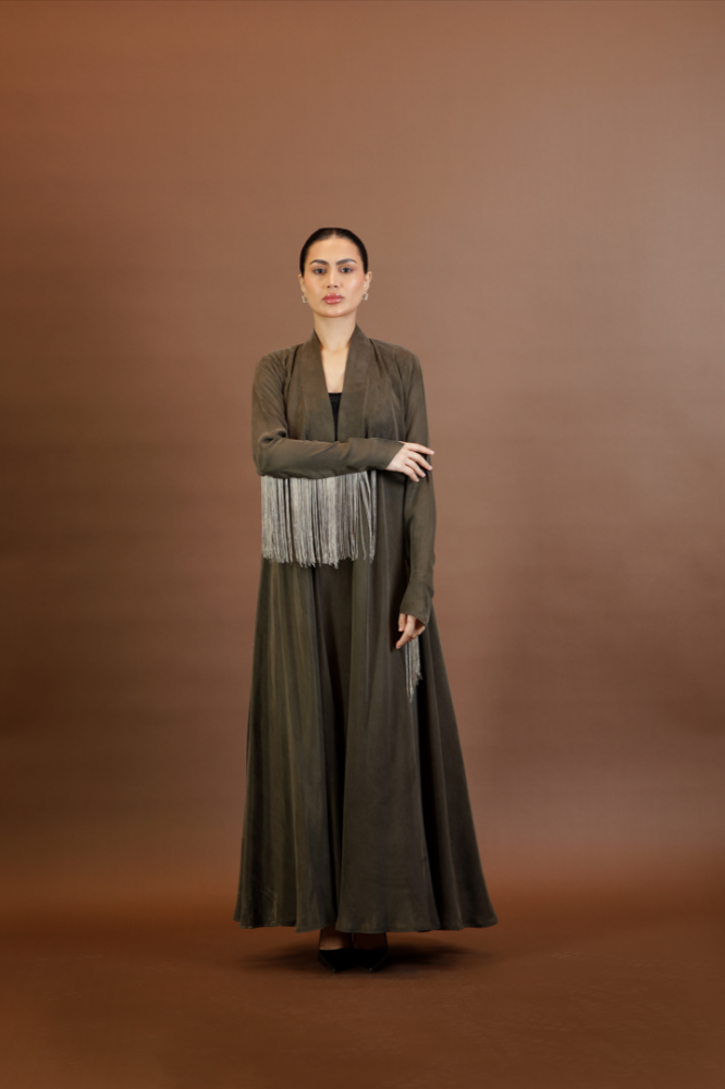 NO.96 green washed silk x hem