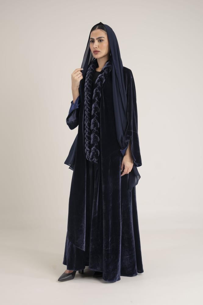 NO.92 Navy Velvet braid